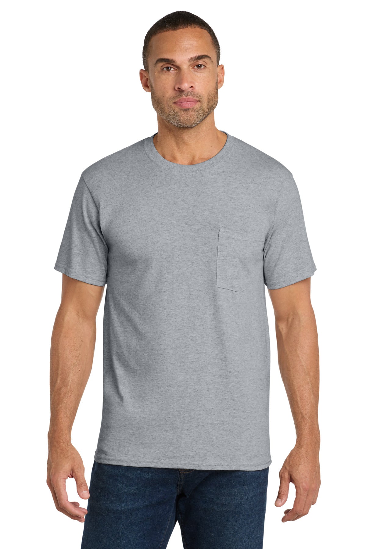 Port & Co ®  Core Cotton Pocket Tee. PC54P