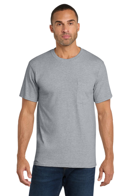 Port & Co ®  Core Cotton Pocket Tee. PC54P