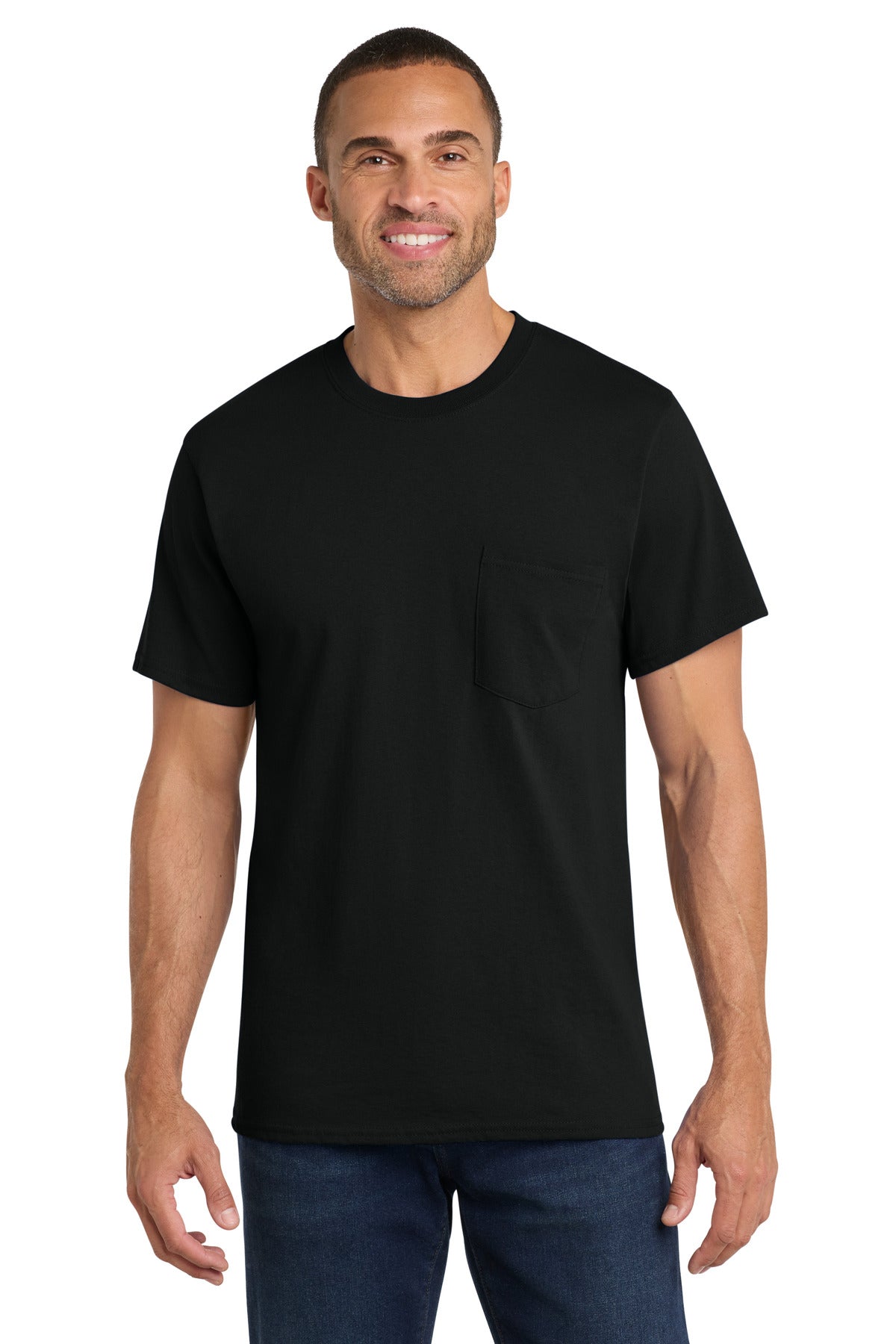 Port & Co ®  Core Cotton Pocket Tee. PC54P