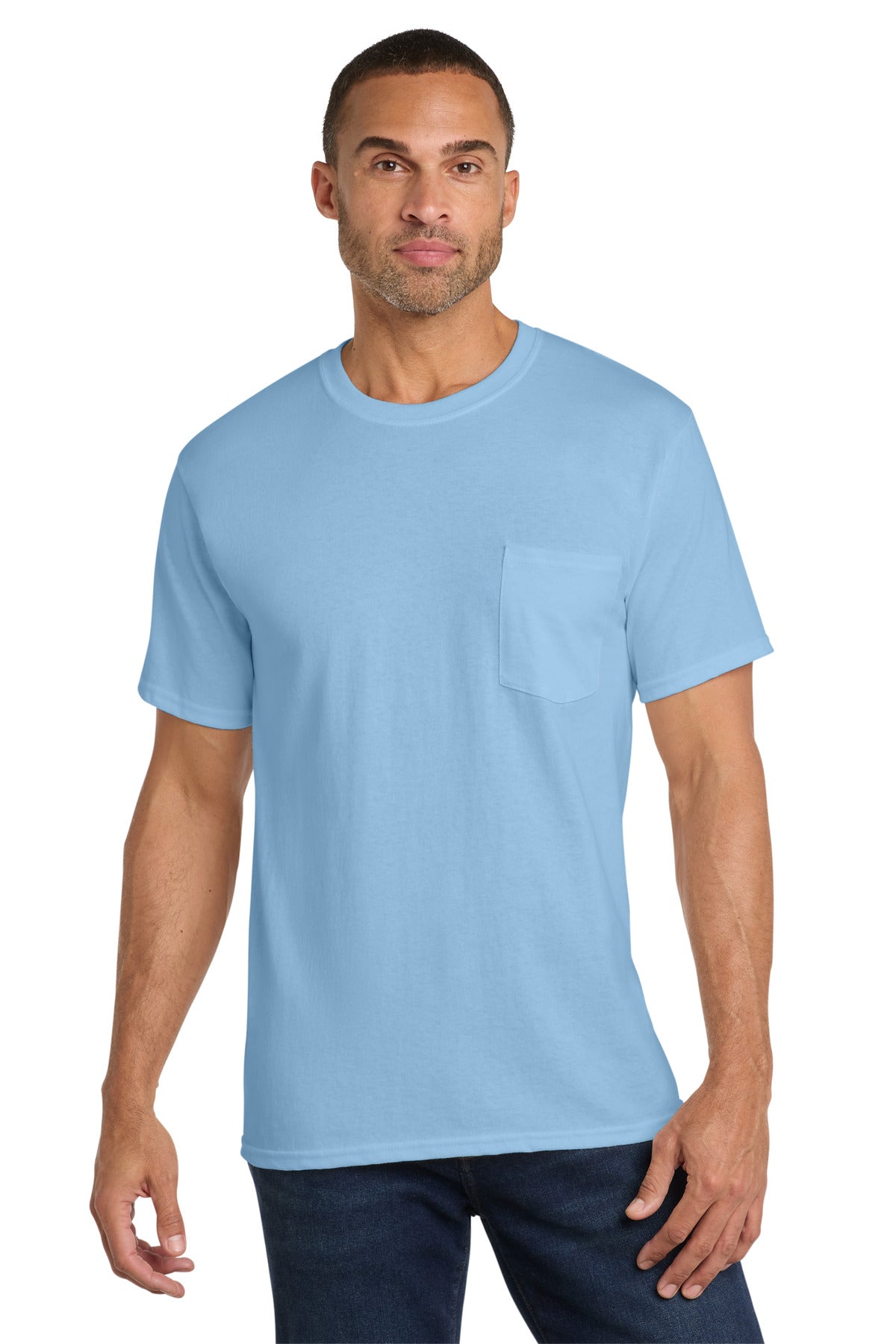 Port & Co ®  Core Cotton Pocket Tee. PC54P