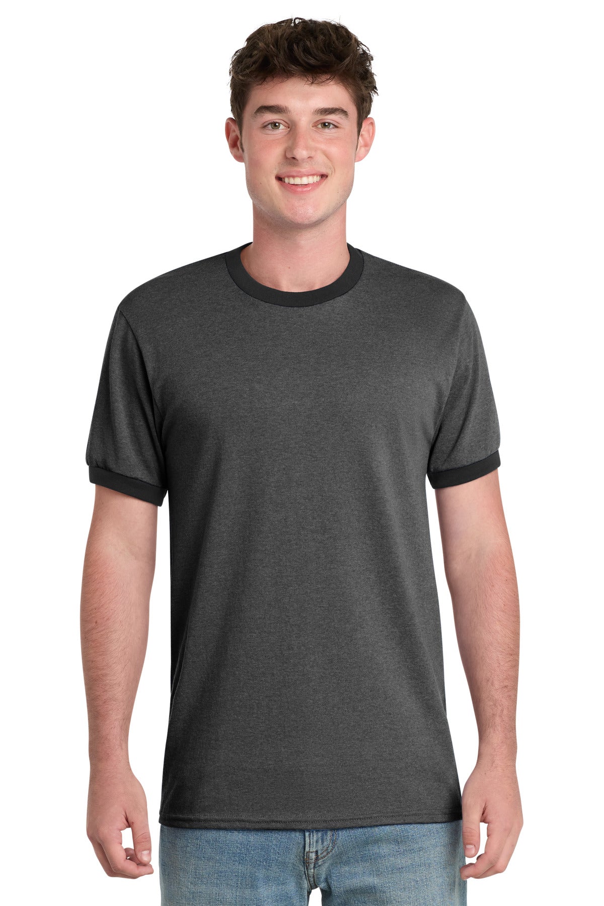 Port & Co ®  Core Cotton Ringer Tee.  PC54R