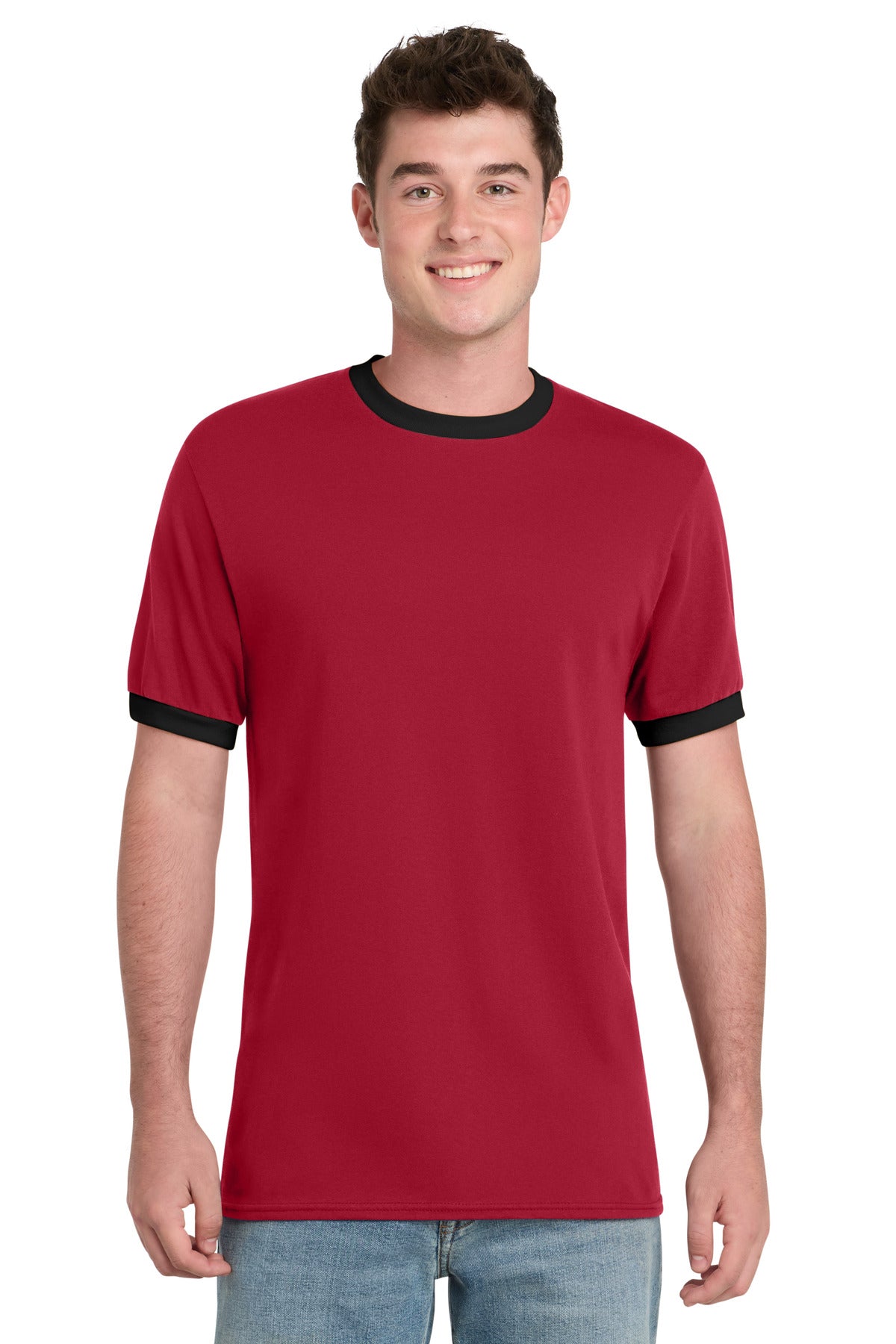 Port & Co ®  Core Cotton Ringer Tee.  PC54R