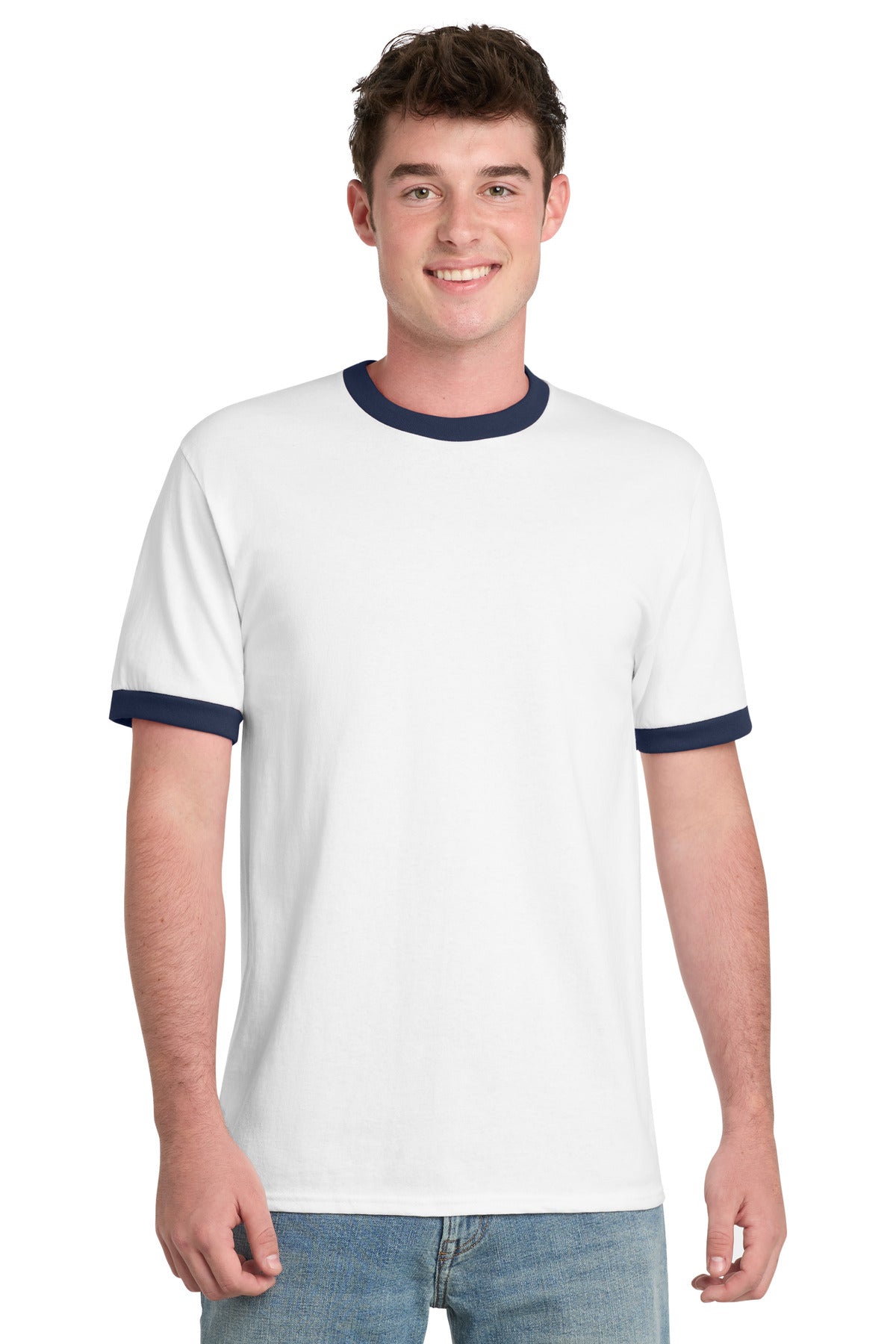 Port & Co ®  Core Cotton Ringer Tee.  PC54R