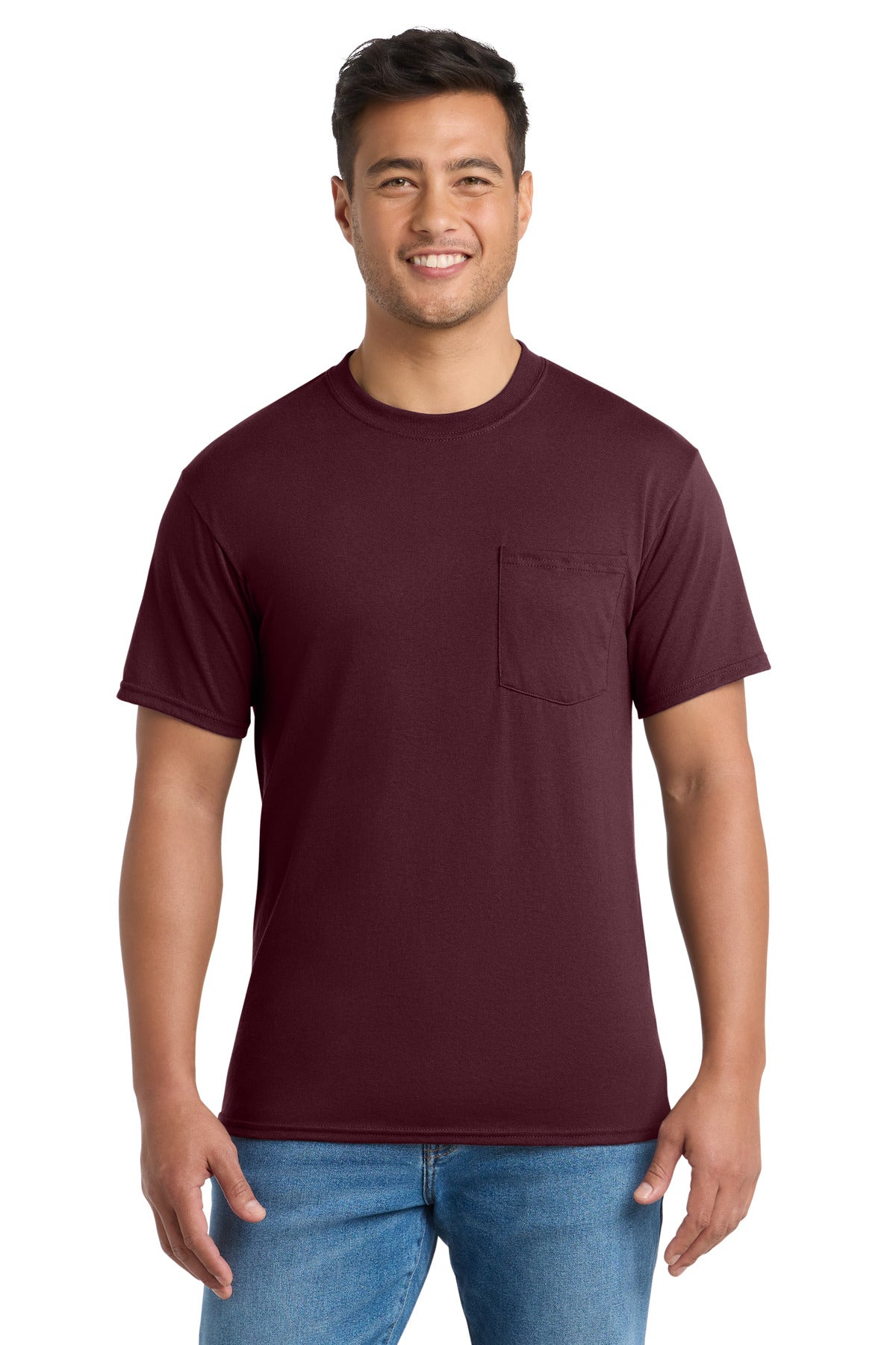 Port & Co ®  Tall Core Blend Pocket Tee. PC55PT