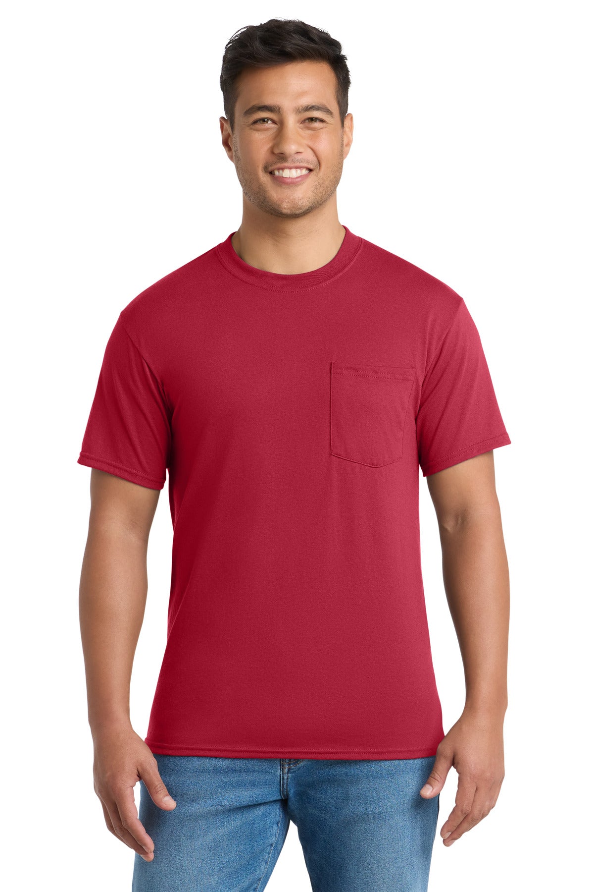Port & Co ®  Core Blend Pocket Tee. PC55P