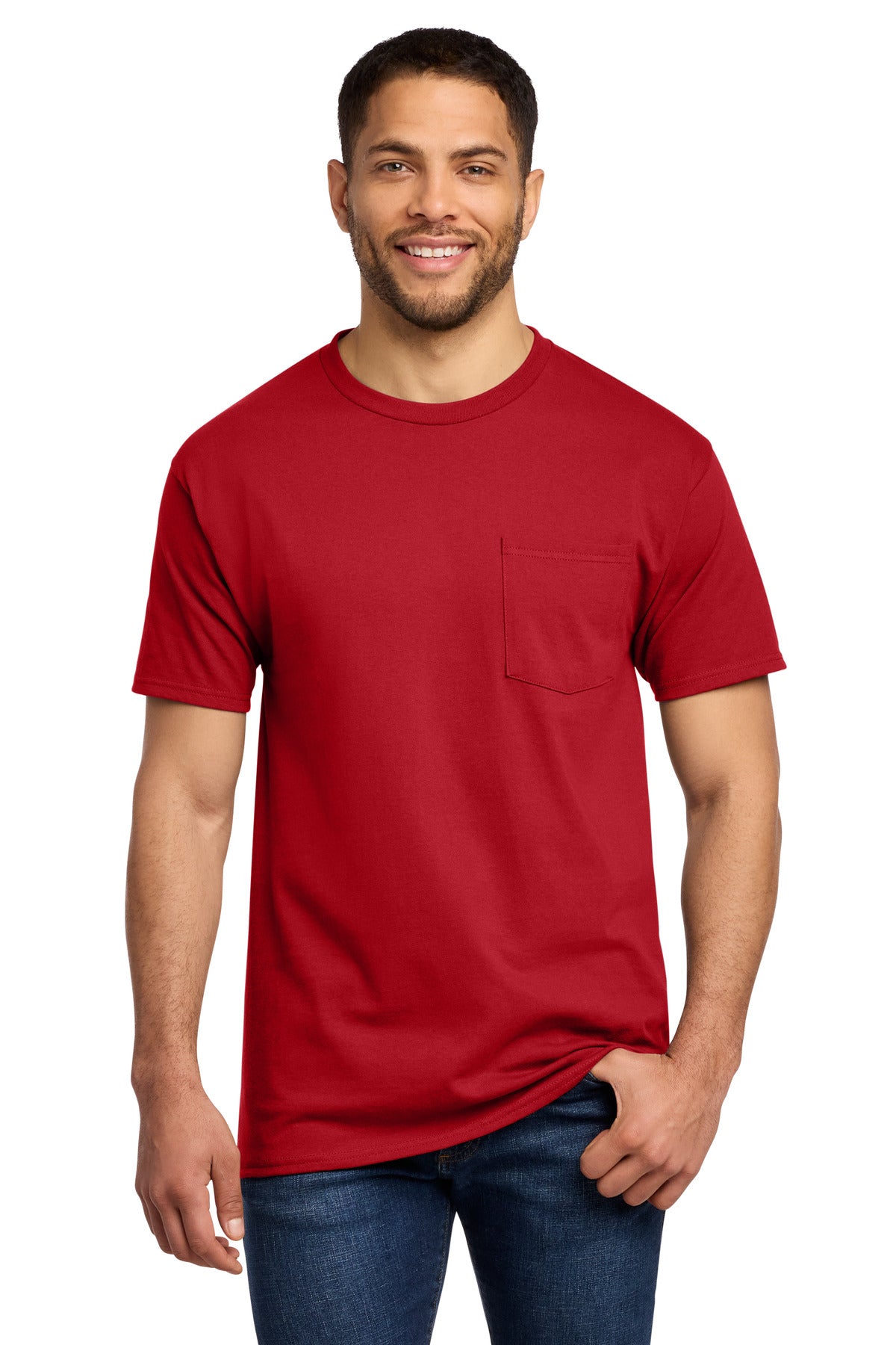 Port & Co ®  Tall Essential Pocket Tee. PC61PT