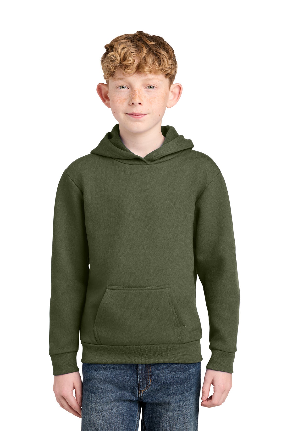Port & Co ®  Youth Easy Fleece Pullover Hooded Sweatshirt PC68YH