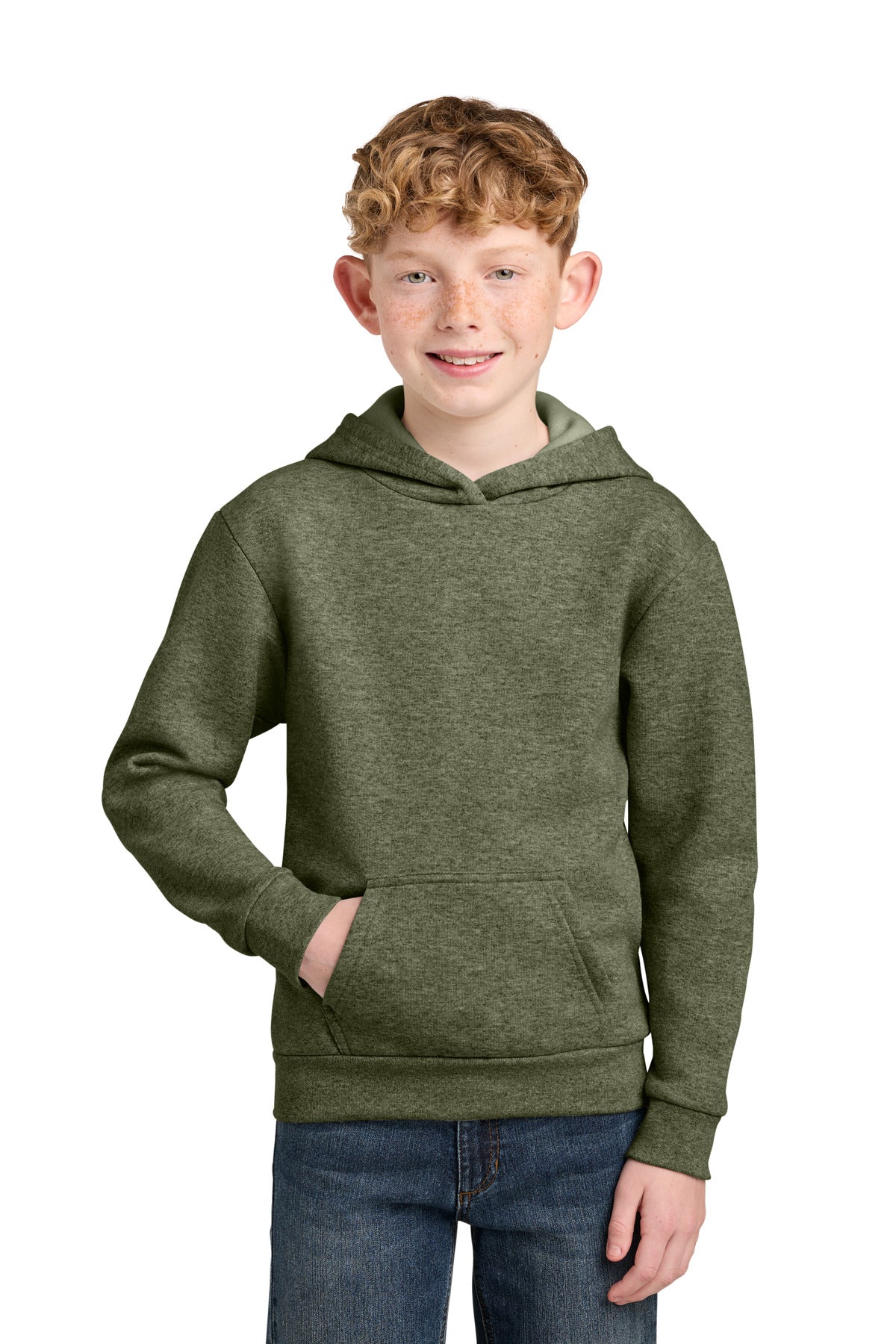 Port & Co ®  Youth Easy Fleece Pullover Hooded Sweatshirt PC68YH