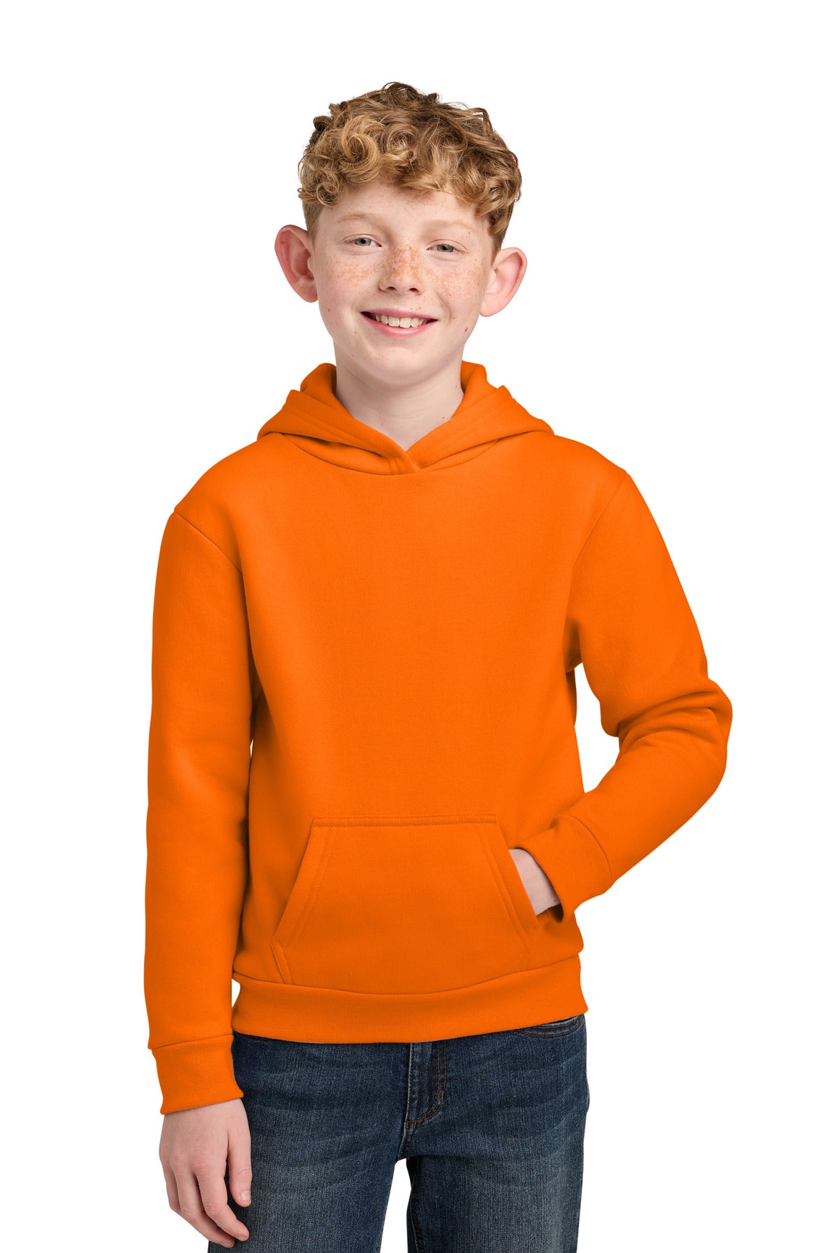 Port & Co ®  Youth Easy Fleece Pullover Hooded Sweatshirt PC68YH