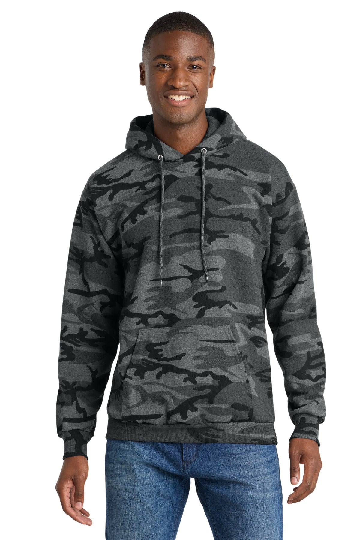 Port & Co ®  Core Fleece Camo Pullover Hooded Sweatshirt. PC78HC