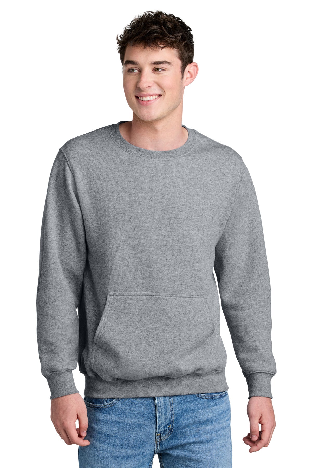 Port & Co ®  Core Fleece Crewneck Pocket Sweatshirt PC78PKT