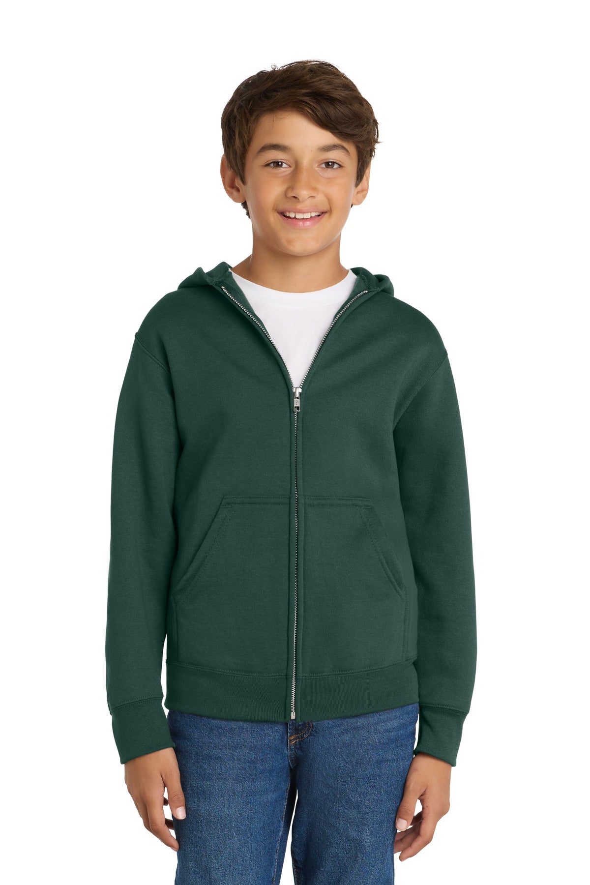 Port & Co ®  Youth Core Fleece Full-Zip Hooded Sweatshirt PC78YZH