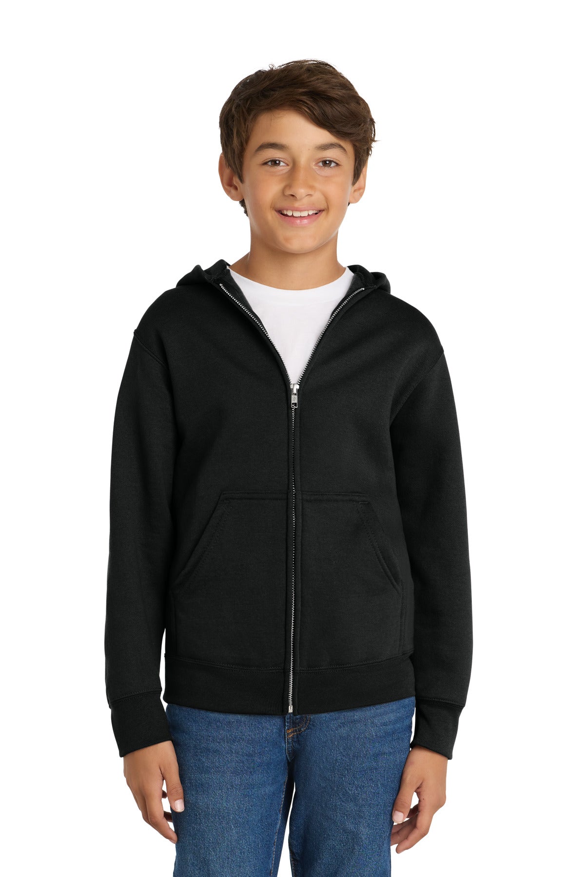Port & Co ®  Youth Core Fleece Full-Zip Hooded Sweatshirt PC78YZH