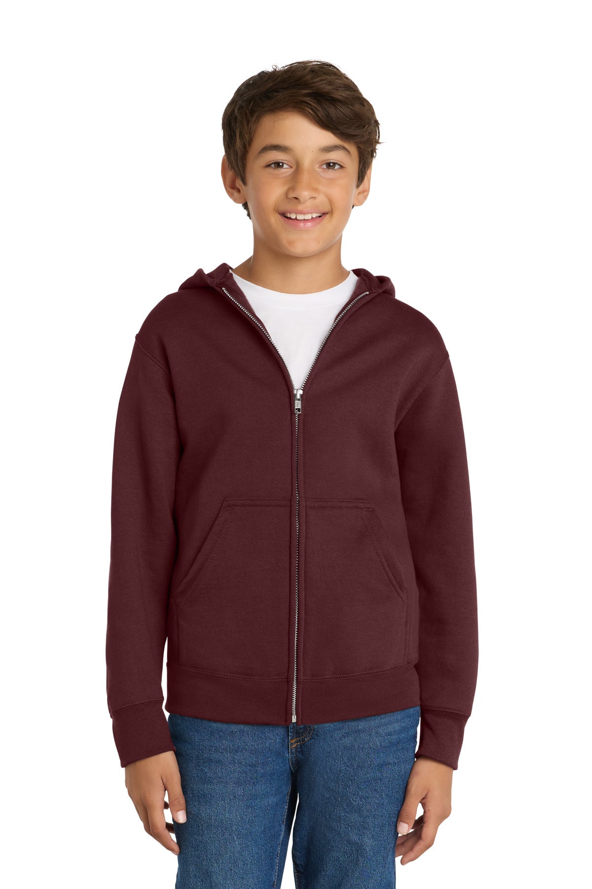 Port & Co ®  Youth Core Fleece Full-Zip Hooded Sweatshirt PC78YZH