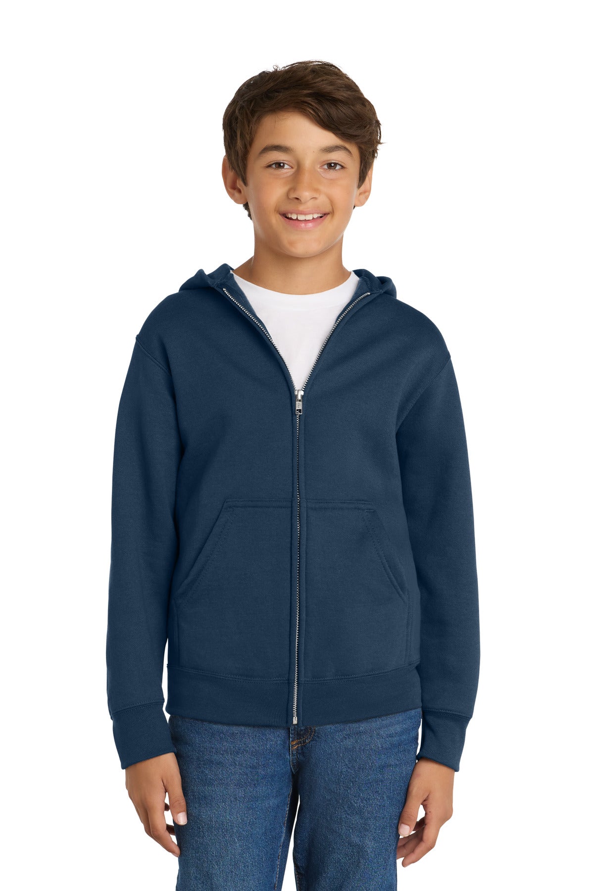 Port & Co ®  Youth Core Fleece Full-Zip Hooded Sweatshirt PC78YZH