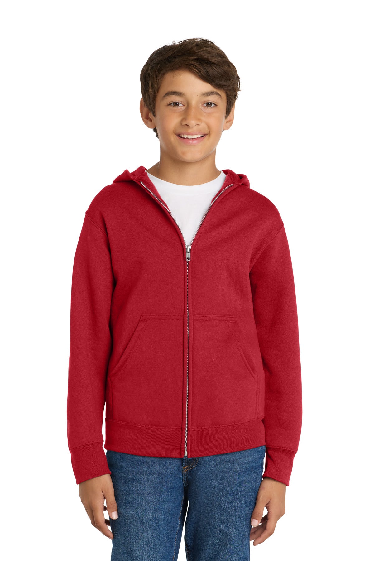 Port & Co ®  Youth Core Fleece Full-Zip Hooded Sweatshirt PC78YZH