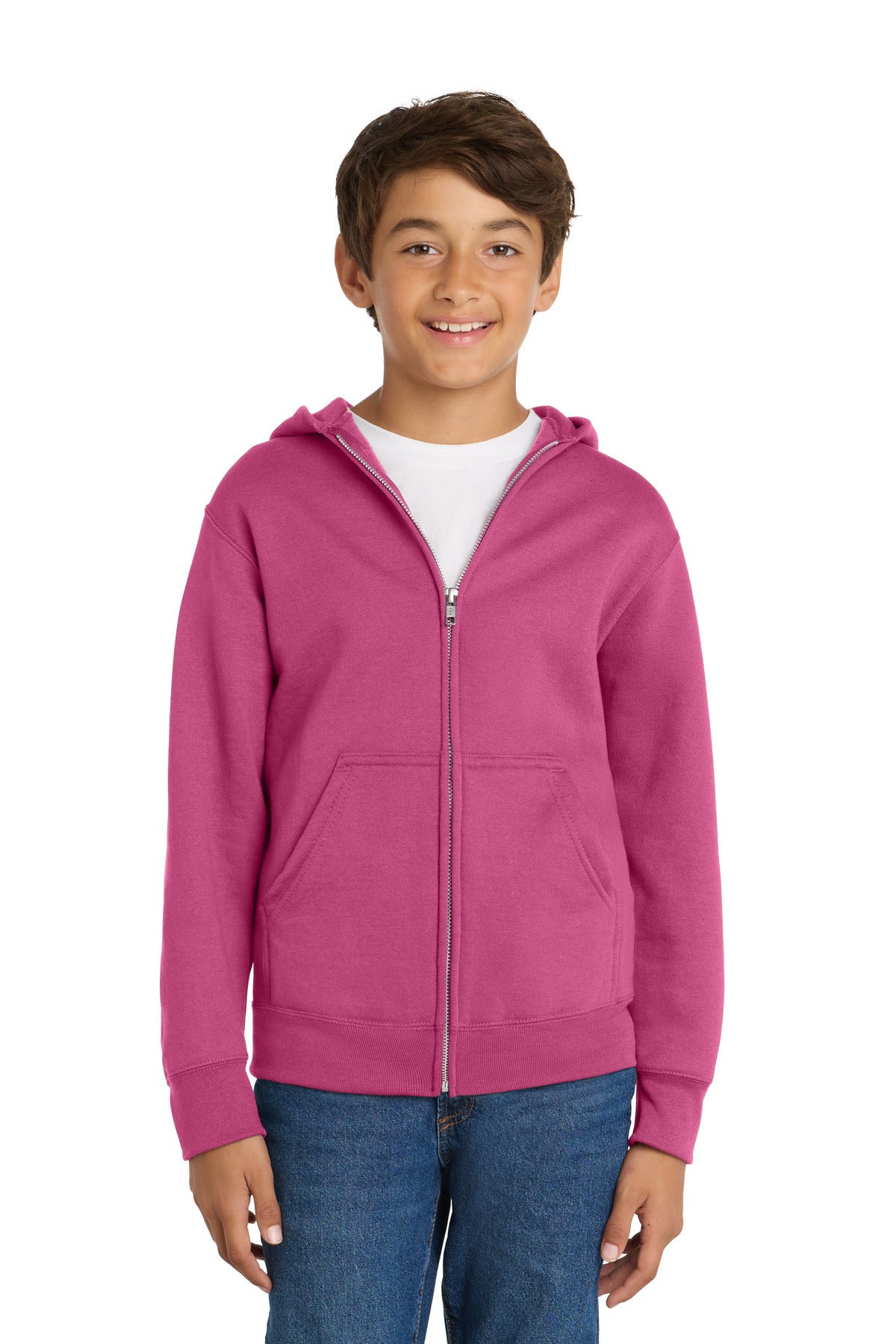Port & Co ®  Youth Core Fleece Full-Zip Hooded Sweatshirt PC78YZH
