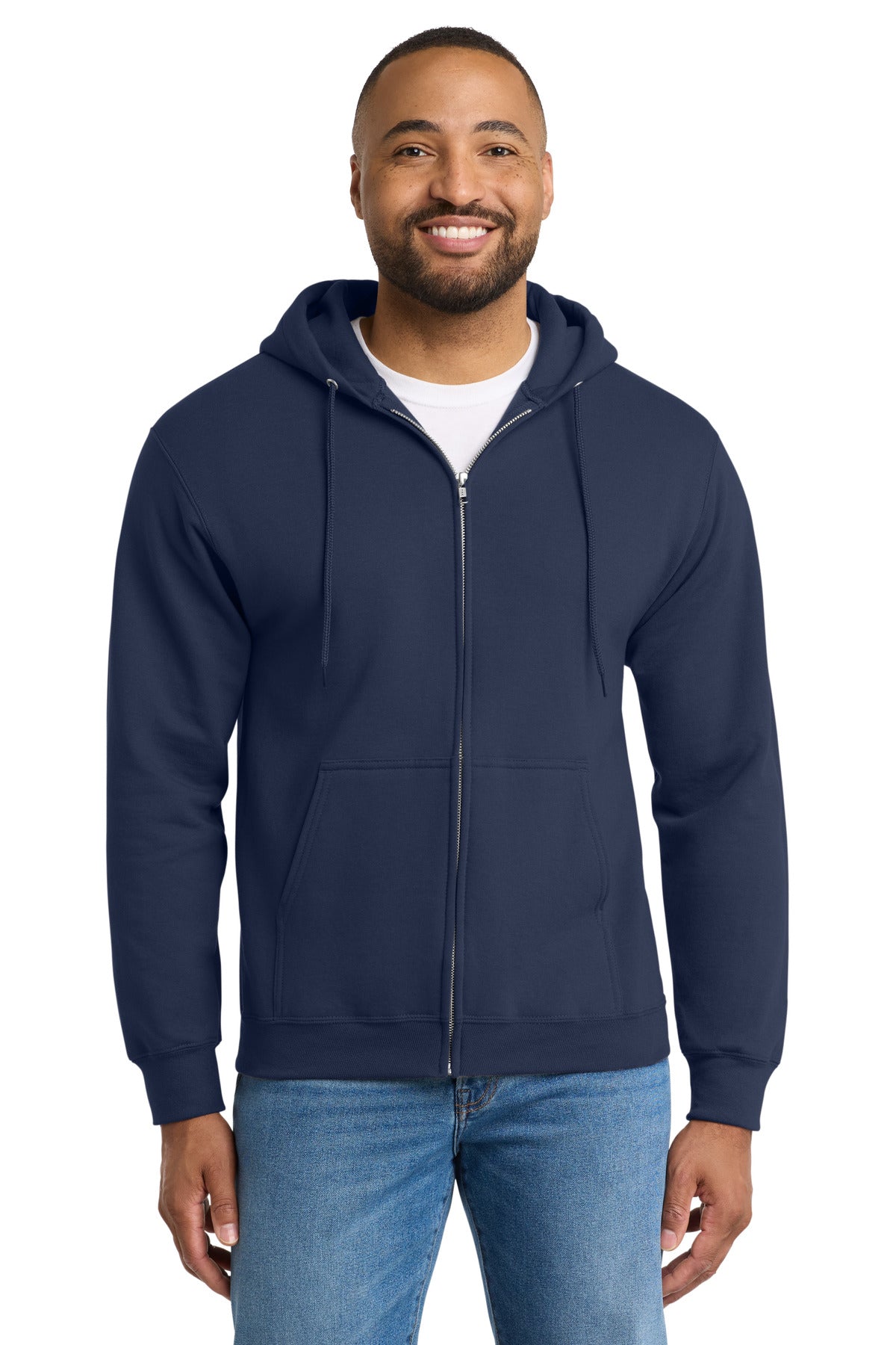 Port & Co ®  Tall Essential Fleece Full-Zip Hooded Sweatshirt. PC90ZHT
