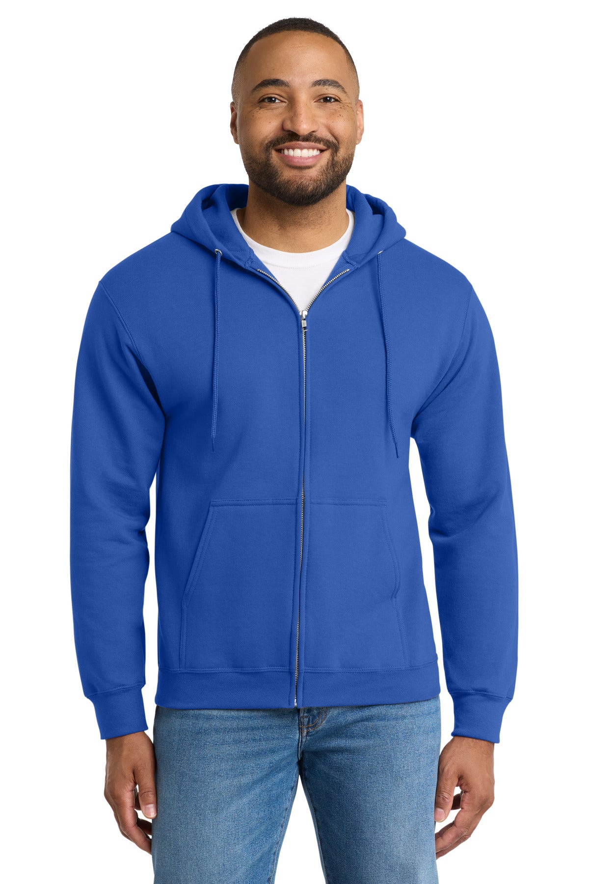 Port & Co ®  Tall Essential Fleece Full-Zip Hooded Sweatshirt. PC90ZHT