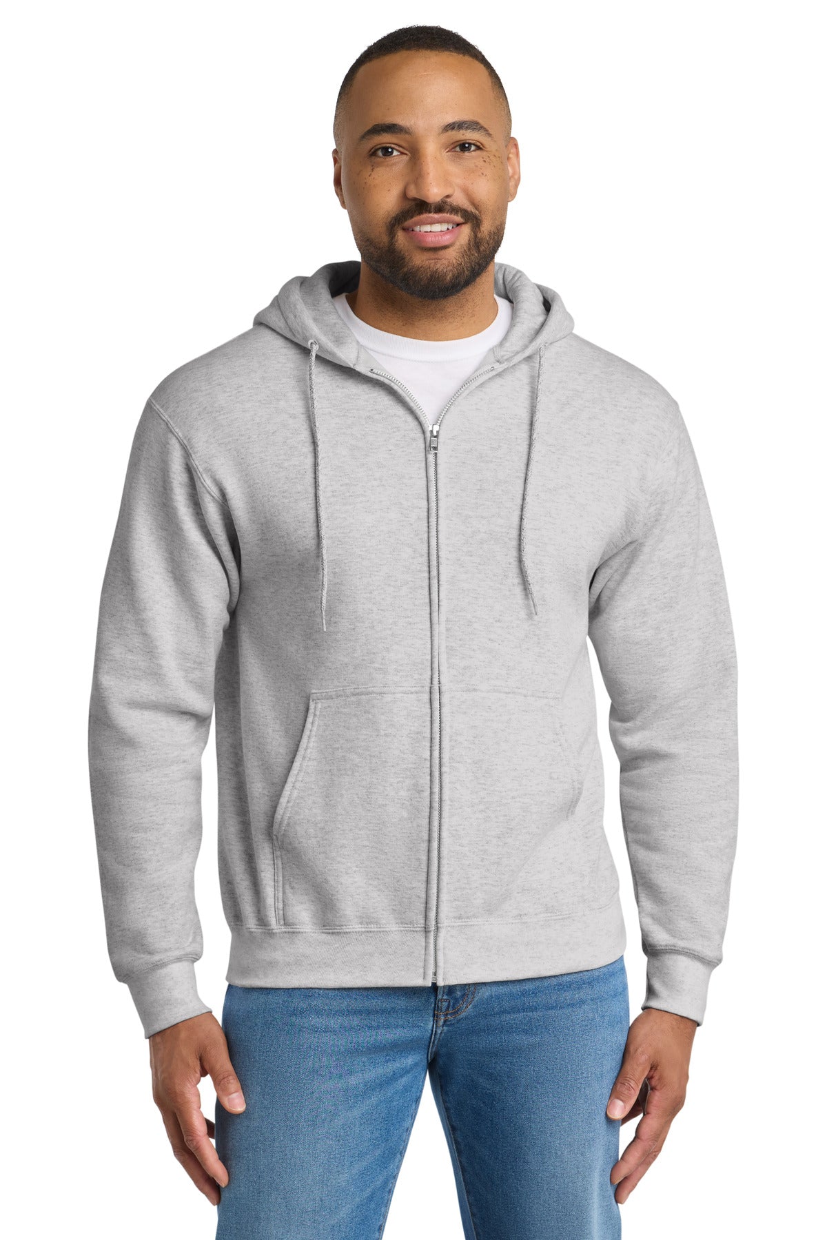Port & Co ®  Essential Fleece Full-Zip Hooded Sweatshirt.  PC90ZH