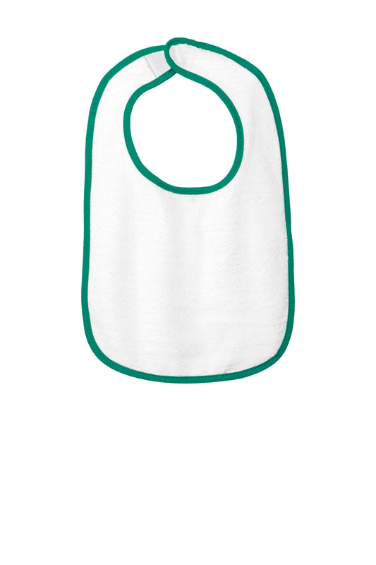 Rabbit Skins ™  Infant Contrast Trim Terry Bib. RS1003