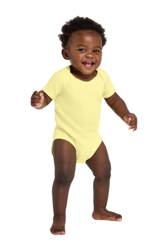 Rabbit Skins ™  Infant Short Sleeve Baby Rib Bodysuit. RS4400