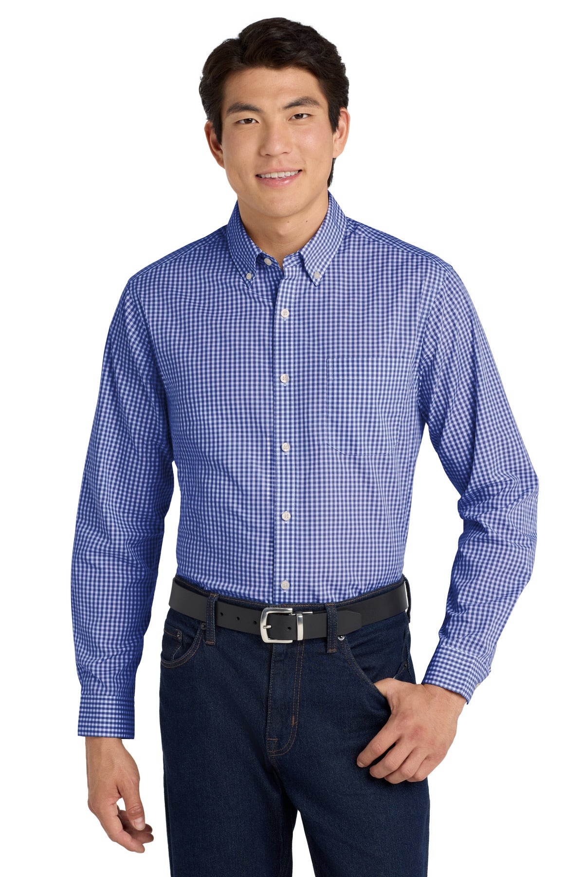Port Authority  ®  Broadcloth Gingham Easy Care Shirt W644