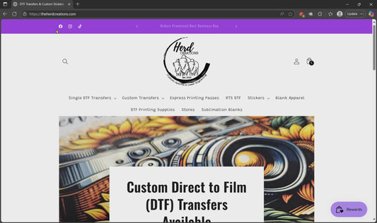 Glow in the Dark DTF Gang Sheet